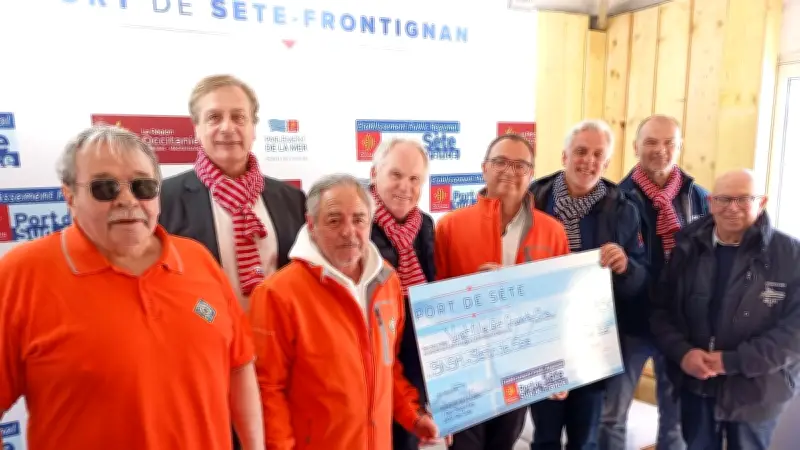 Escale à Sète 2026 : un don record de 20 000 € pour la SNSM locale