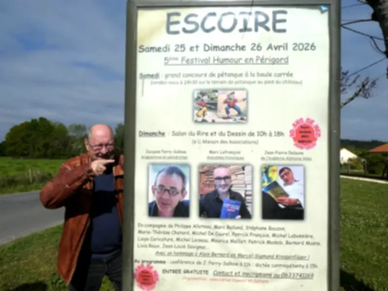 Festival Humour en Périgord : 10 ans de rire à Escoire avec pétanque carrée et dictée coquine