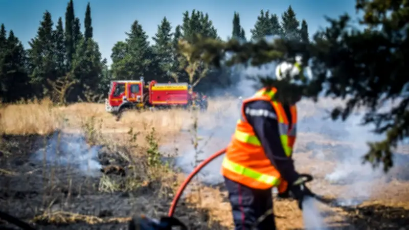 Feu de sous-bois à Mons-la-Trivalle après des travaux agricoles