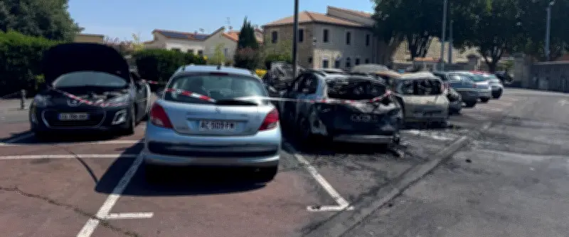 Florensac : un pyromane brûle dix voitures le soir du 14 juillet