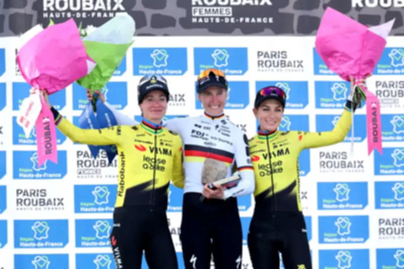 Franziska Koch crée la surprise à Paris-Roubaix devant les favorites Vos et Ferrand-Prévot
