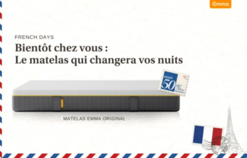 French Days : l'offre Emma pour une literie complète à -60%