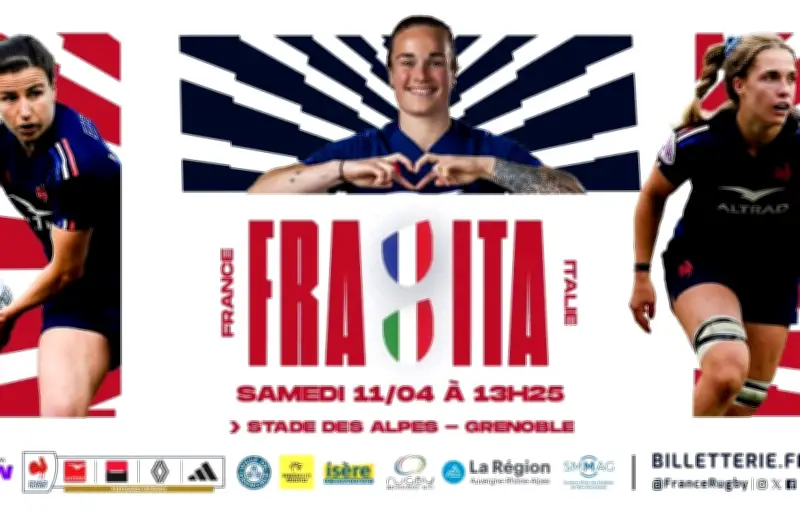 Gagnez vos places pour le match France-Italie féminin de rugby à Grenoble