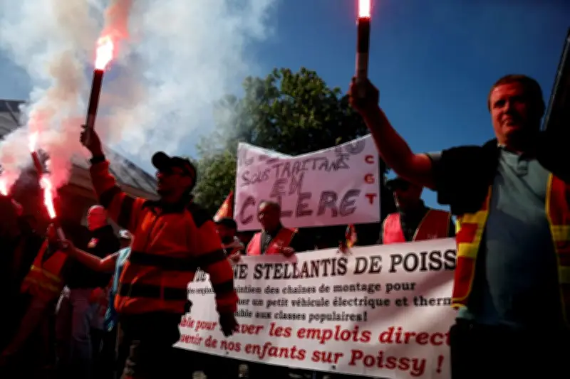Grève chez Stellantis Poissy contre suppression massive de postes