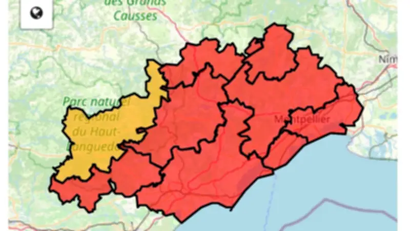 Hérault en alerte rouge incendie : accès interdit aux massifs