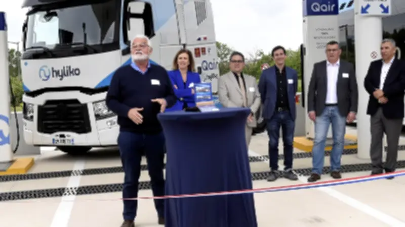 Inauguration à Béziers de la première station d'hydrogène vert de Qair
