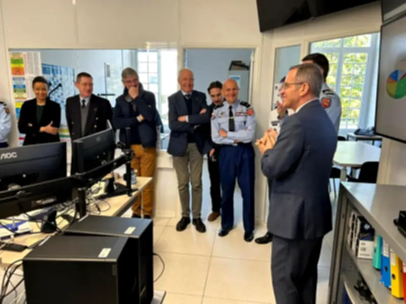 Inauguration du Centre d'Opérations de la Gendarmerie à Agen après rénovation