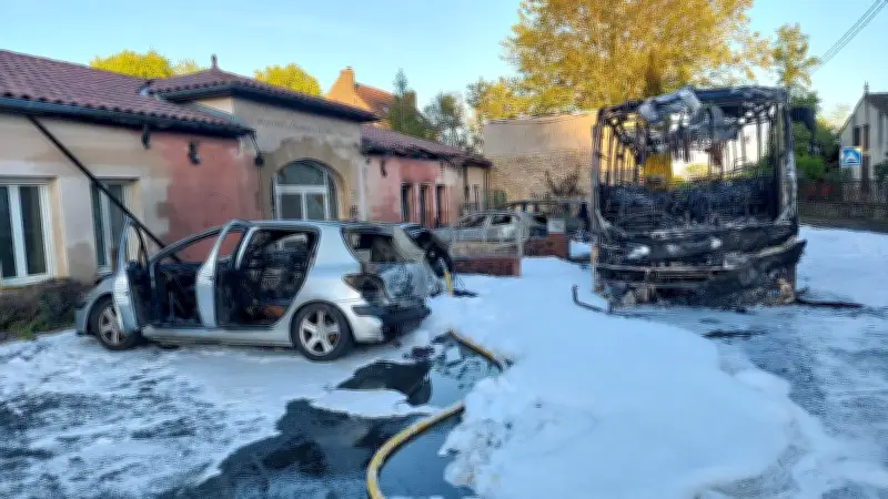 Incendie d'un car scolaire à Castelnaud-la-Chapelle : 30 enfants évacués sains et saufs