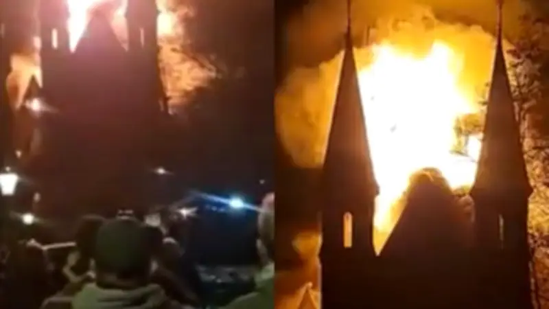 Incendie dévastateur à l'église Vondel d'Amsterdam au Nouvel An