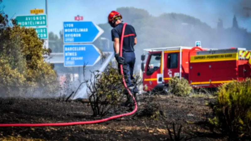 Incendie près de Nîmes : 2 hectares brûlés, pompiers mobilisés