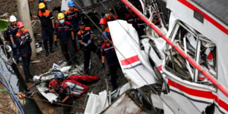 Indonésie : 14 morts dans une collision ferroviaire près de Jakarta