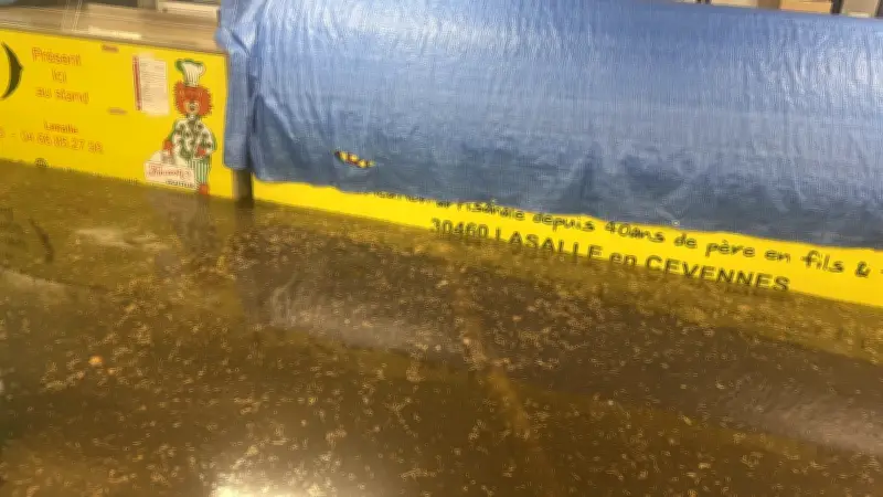Inondations aux halles d'Alès après un violent orage : les commerçants excédés