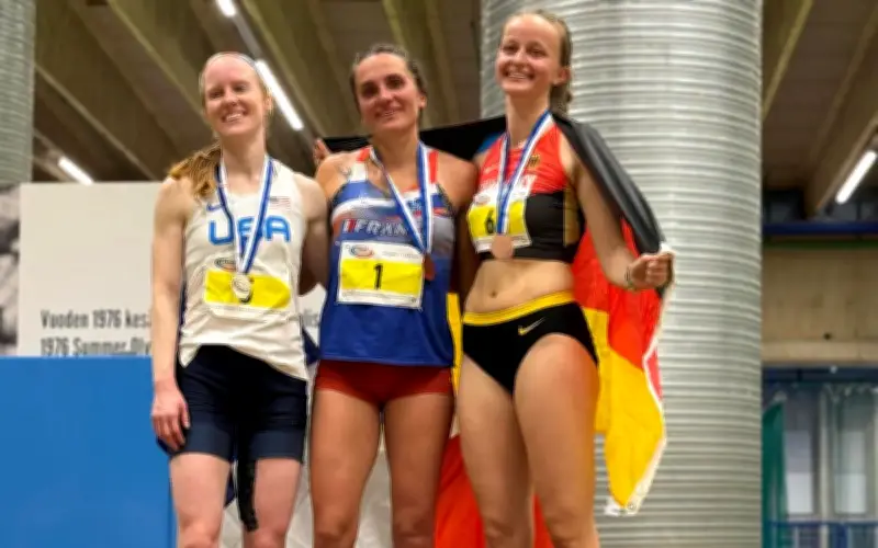 Éléa Aubert, championne du monde de tétradécathlon en salle après son titre en plein air