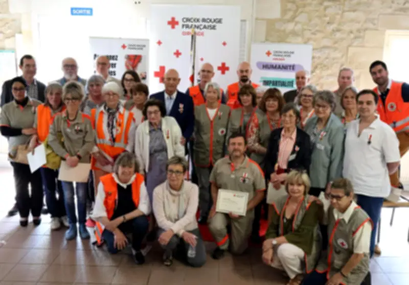 La Croix-Rouge de Gironde honore 25 bénévoles pour leur engagement exceptionnel