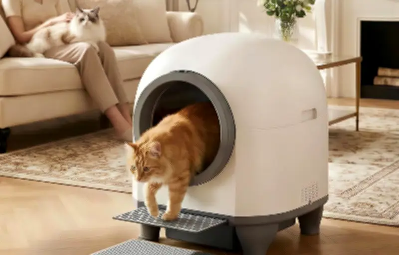La litière autonettoyante Devoko révolutionne l'entretien des chats avec ses 90 litres