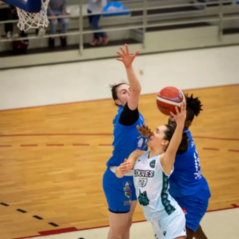 L'ASM Clermont-Ferrand s'impose face à Saint-Delphin dans un match de basket féminin