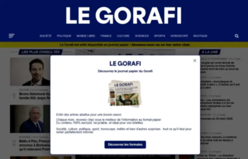 Le Gorafi lance un journal papier pour échapper aux algorithmes des réseaux sociaux