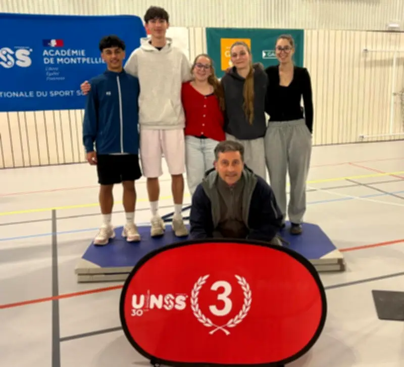 Le lycée du Barp décroche le bronze au championnat de France UNSS de badminton