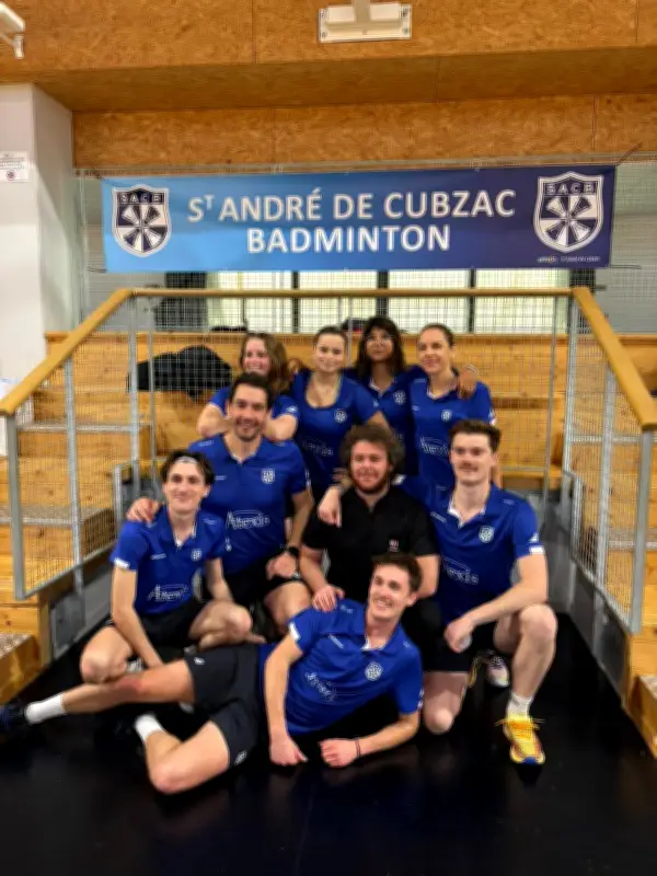 Le Saint-André-de-Cubzac Badminton accède à la Pré-Nationale après une saison triomphale