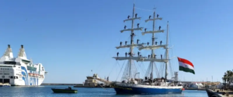 Le Sudarshini quitte Sète, marquant la fin de l'édition 2026 d'Escale à Sète