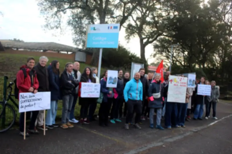 Les AESH de Capbreton manifestent contre la précarité et le manque de moyens