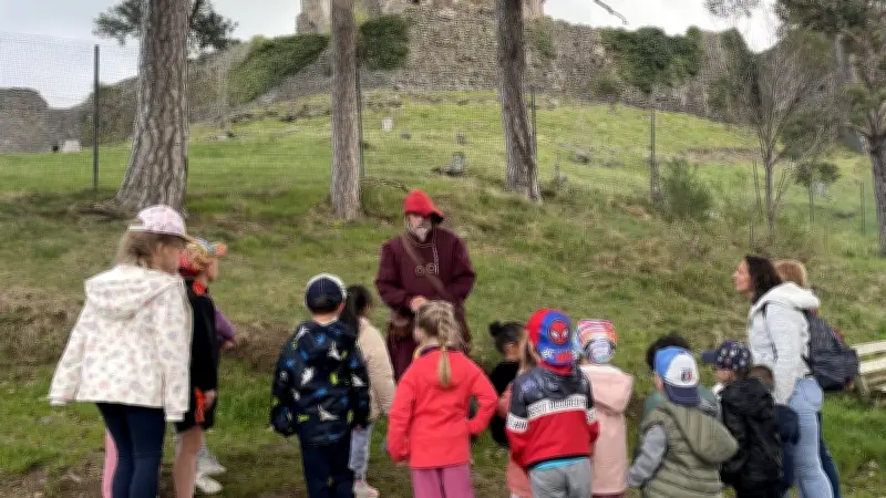 Les écoliers de la Garde découvrent le château de Murol