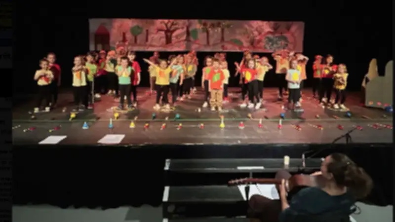 Les écoliers de Navacelles enchantent la Maison de l'eau avec leur spectacle musical