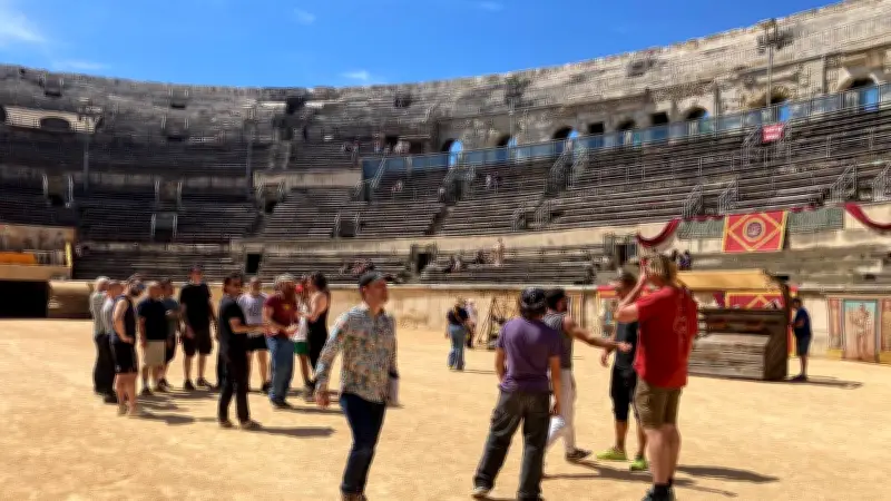Les Journées Romaines de Nîmes s'échauffent : répétitions intenses pour le spectacle Spartacus
