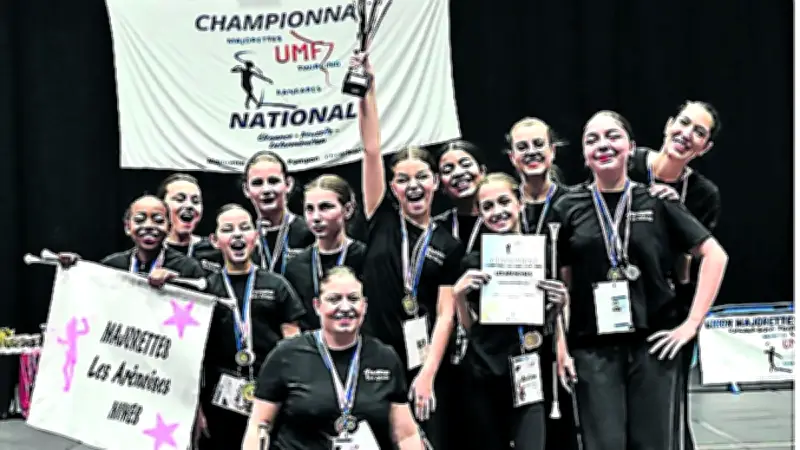 Les majorettes nîmoises qualifiées pour le championnat d'Europe après un podium national