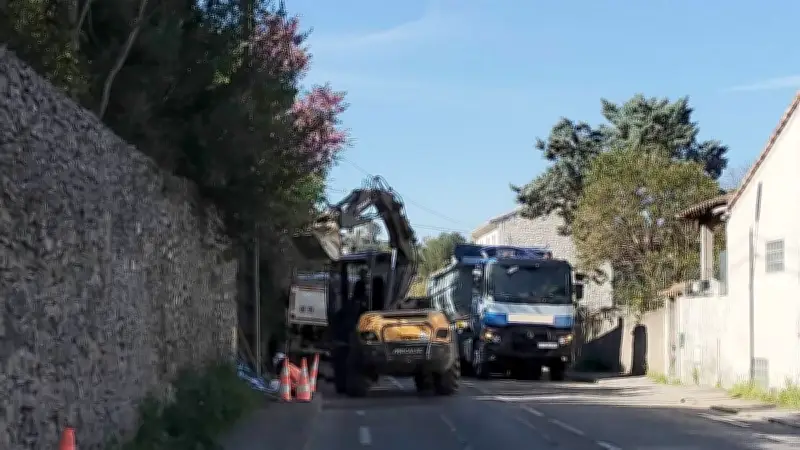 Les travaux de la route d'Alès avancent à Nîmes
