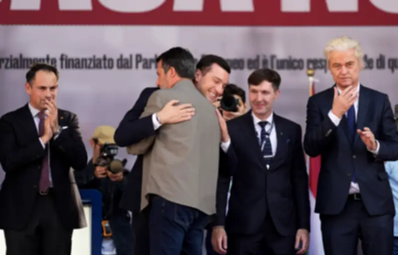 Manifestation d'extrême droite à Milan : Bardella, Salvini et Wilders unis sur la « remigration »