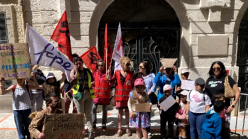 Manifestation à Montpellier contre les fermetures de classes dans l'Hérault