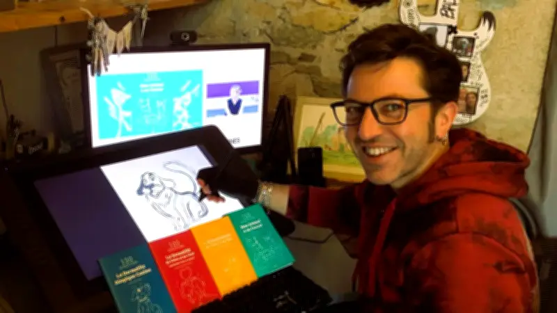Manu Pottier, de Saint-Rome-de-Tarn à l'illustration de livres vétérinaires pour la télévision