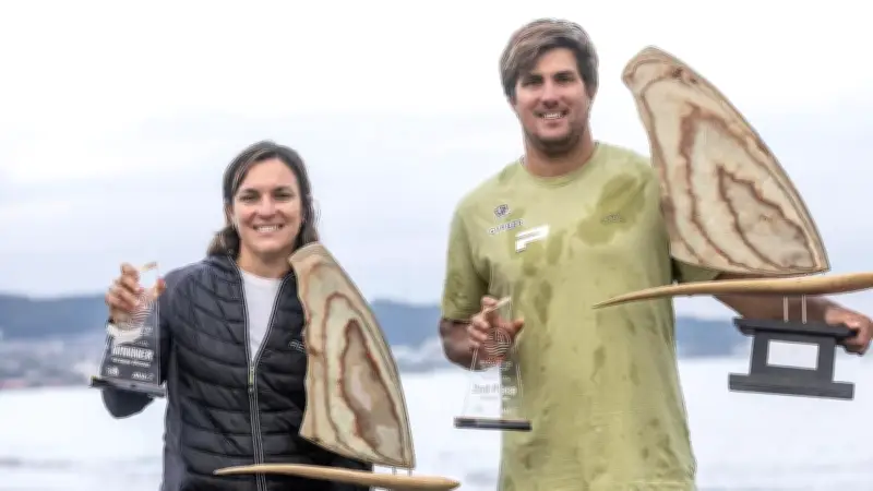 Marion et Pierre Mortefon, champions du monde de windsurf, de retour à Leucate pour le Mondial du Vent
