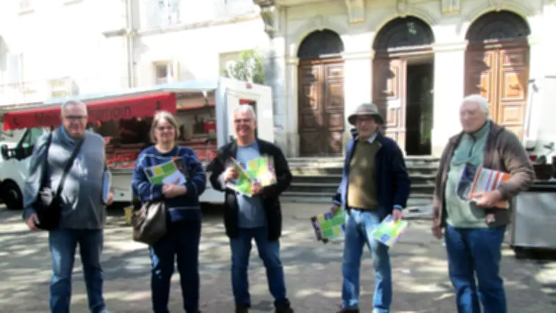 Mobilisation citoyenne et actions syndicales au marché de Bessèges