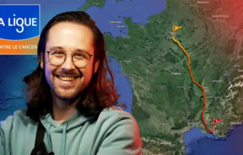 Monodie, streamer, parcourt 8 000 km à vélo pour la Ligue contre le cancer