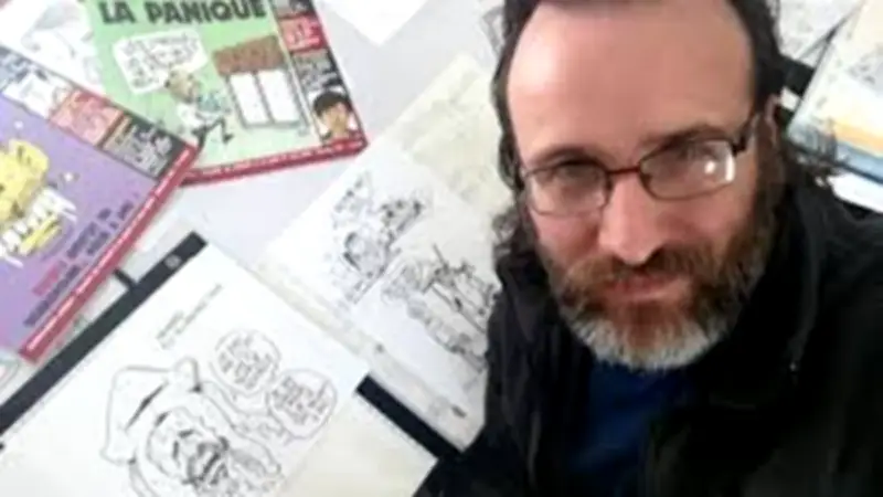Monsieur K anime un apéro dessiné parodique à la médiathèque de Sérignan