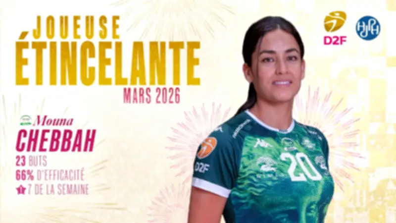 Mouna Chebbah, joueuse du mois de mars en D2 féminine de handball