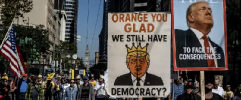 Mouvement "No Kings" : des millions d'Américains manifestent contre Trump