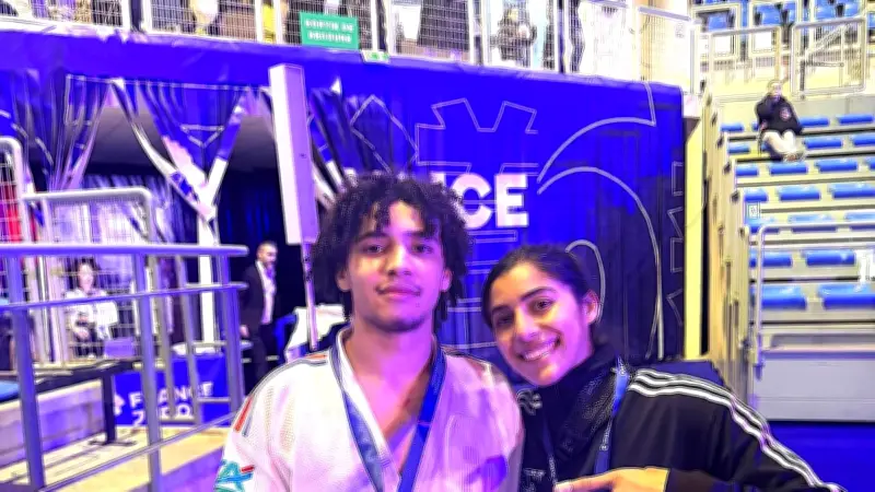 Naïm Boukli, vice-champion de France junior de judo, suit les traces de sa sœur Shirine
