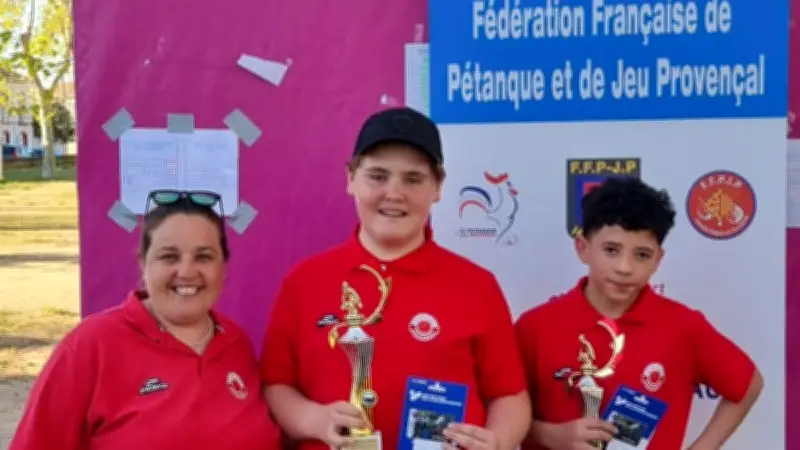 Nathan Gornik et Soltani Riyan champions de l'Hérault en doublettes jeunes