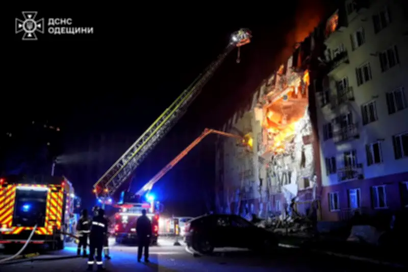 Odessa frappée par une attaque nocturne meurtrière, la Russie riposte face aux drones ukrainiens