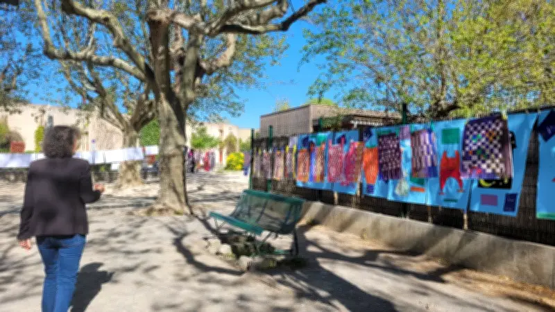 Quissac : Une Grande Lessive artistique et printanière illumine l'école élémentaire