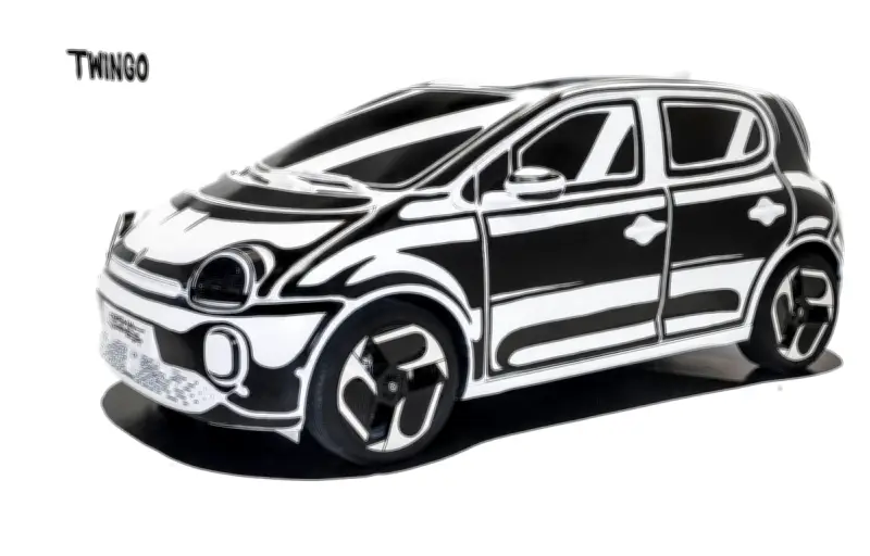 Renault et Joshua Vides transforment la Twingo en œuvre d'art cartoon sur les Champs-Élysées