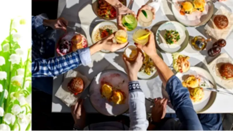 Repas partagé du 1er mai à Montpellier par l'association Les Hauts de Boutonnet