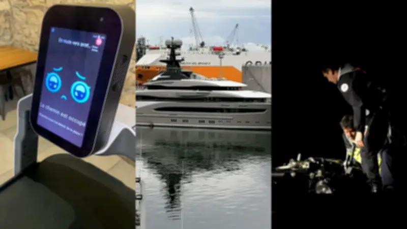 Robot au resto, yacht géant, motard tué : l'actu en région