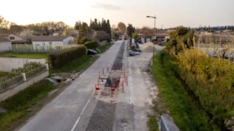 Route de Bagnols : les travaux progressent rapidement, réception prévue le 20 avril