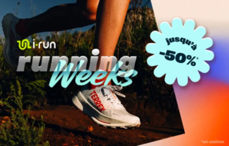 Running Weeks i-Run : jusqu'à -50 % sur l'équipement trail jusqu'au 19 mai