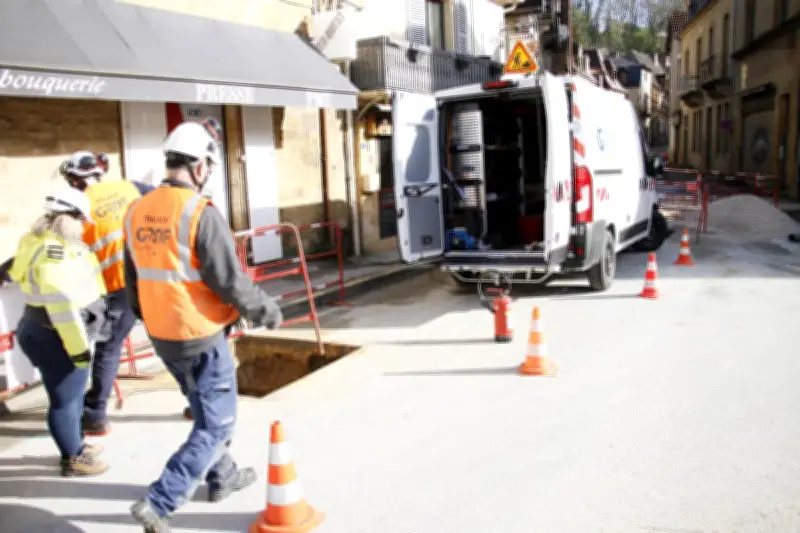 Sarlat : fin des travaux de remplacement du réseau gaz, la rue Jean-Jaurès rouvre