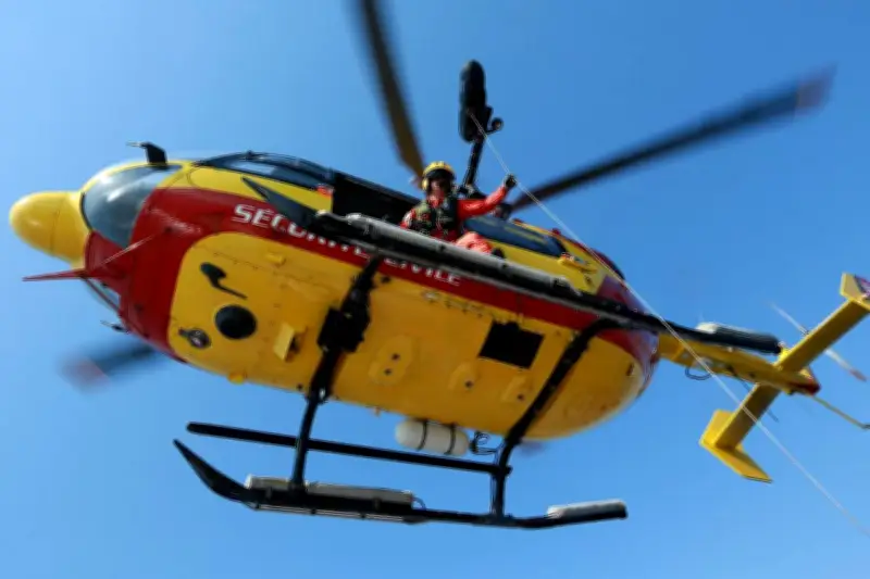 Secours héliporté pour un vététiste après une chute périlleuse à La Crau